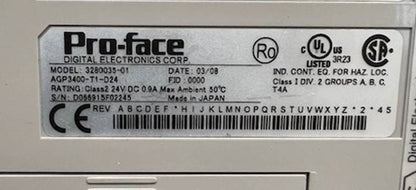 AGP3400-T1-D24, hmi modul, Pro-face