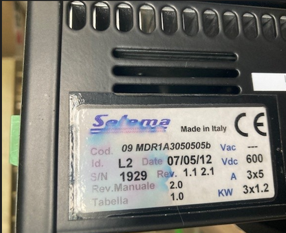 09MDR1A3050505b, SELEMA servo drive, 3 x 1.2kW
