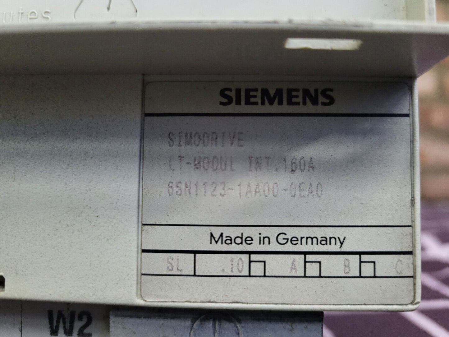 6SN1123-1AA00-0EA0, LT-modul, SIMODRIVE 611 teljesítménymodul, 1-tengelyes, 160A