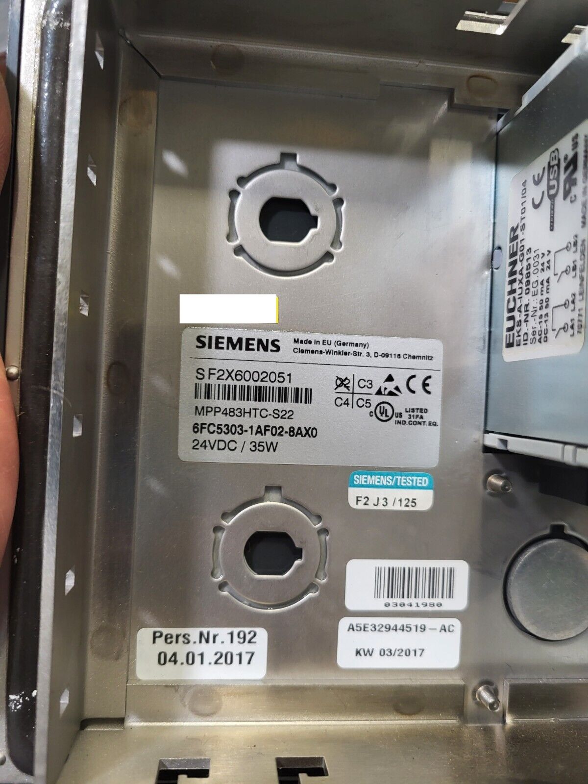 6FC5303-1AF02-8AX0, Siemens, Sinumerik pushbutton panel