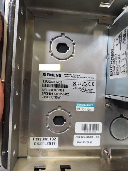 6FC5303-1AF02-8AX0, Siemens, Sinumerik pushbutton panel