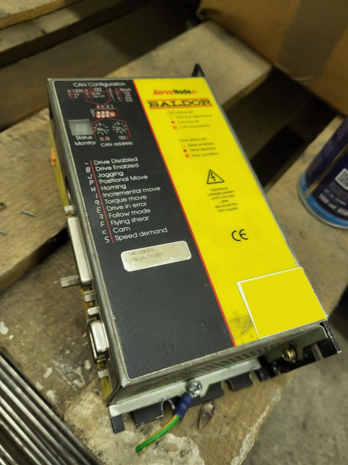 Baldor, Servonode 51, article number SND009-502, single-axis integrated servo drive