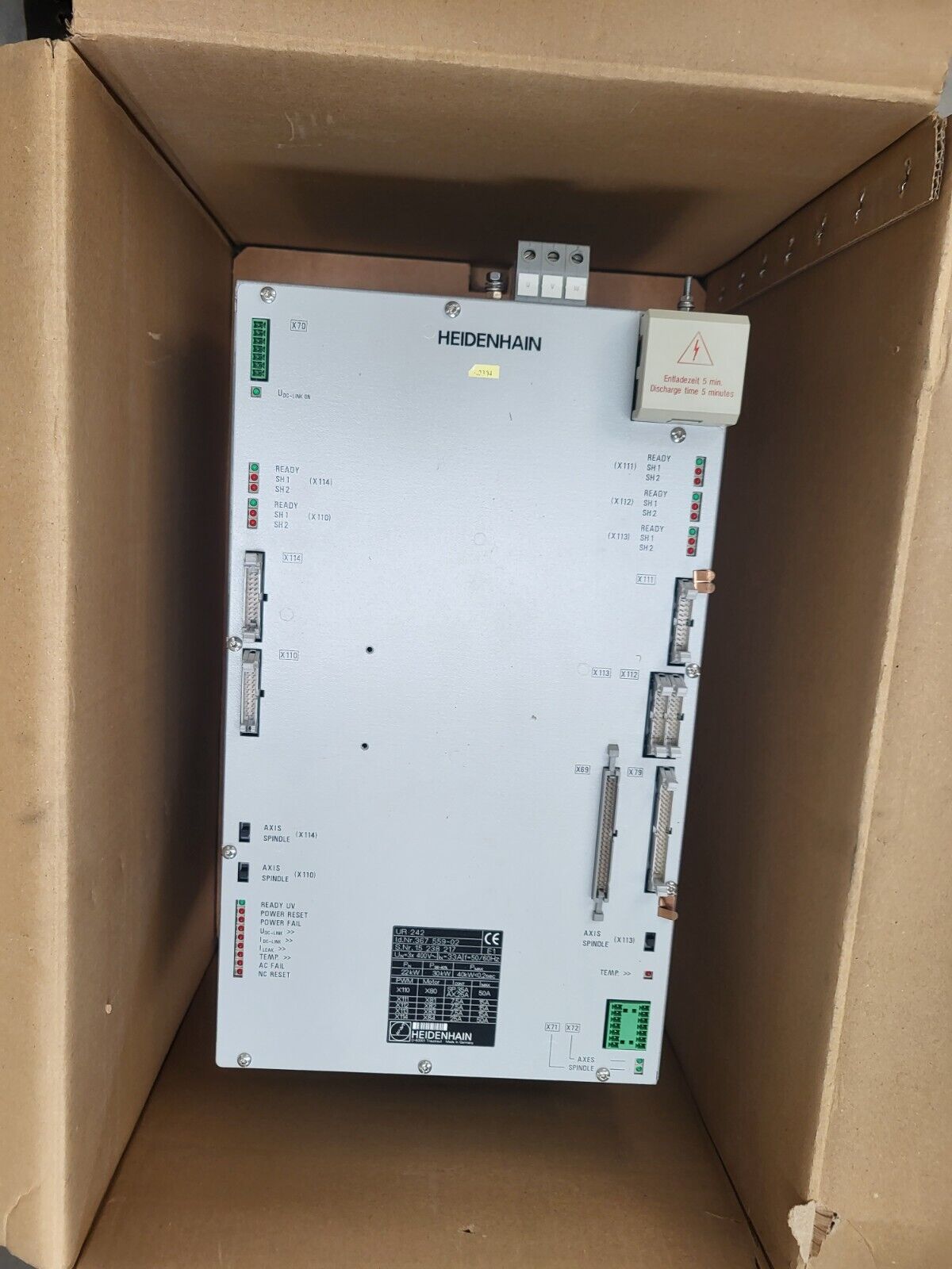 UR242 (Id.nr. 367 559-02), Heidenhain, 22kW, kompakt inverter visszajelzéssel