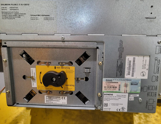 6FC5210-0DF31-2AA0, Siemens, Sinumerik PCU 50.3-C industrial computer, 1.5 GHz, 512 MB
