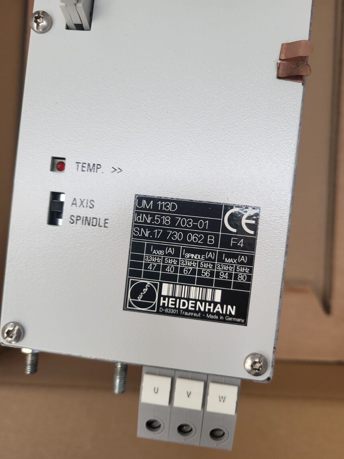 UM113D (518703-01), Heidenhain, Wechselrichtermodul, 40A/56A