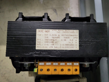 EST 3.2kVA transformer, Jacke Gmbh.