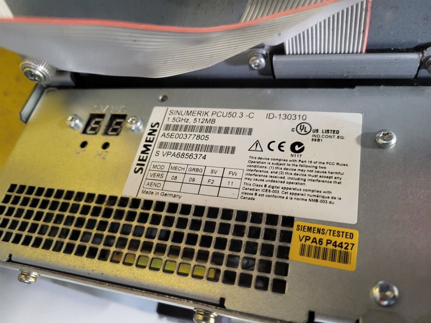 6FC5210-0DF31-2AA0, Siemens, Sinumerik PCU 50.3-C industrial computer, 1.5 GHz, 512 MB